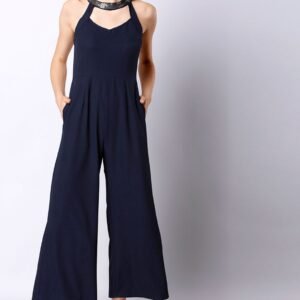 Embellished Halter-Neck Jumpsuit